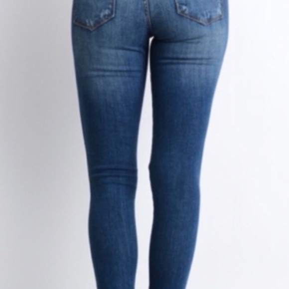 Distressed Cropped Split Ankle Jeans - Picture 5 of 5